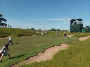 THE TINY 16TH GREEN AT ERIN HILLS