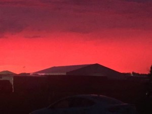 I HAVEN'T SEEN A SKY THAT RED SINCE MORDOR MARCHED ON MINAS TIRITH. PHOTO CREDIT: GARY D'AMATO